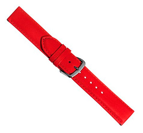 Beach Uhrenarmband Kalbsleder Rot 20415S, Stegbreite:16mm von Herzog