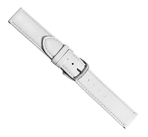 Beach Uhrenarmband Kalbsleder Weiss 20421S, Stegbreite:18mm von Herzog