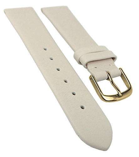 Herzog Design I Uhrenarmband Kalbsleder Creme 20514G, Stegbreite:14mm von Herzog