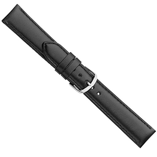 Uhrenarmband Büffelleder schwarz 20315S, Stegbreite:12mm von Herzog