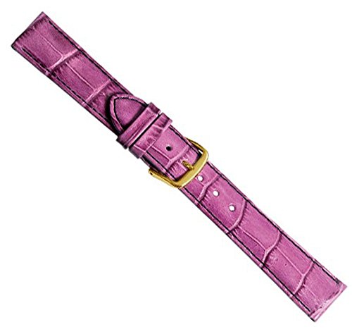 Uhrenarmband Kalbsleder Brombeere 20340G, Stegbreite:18mm von Herzog