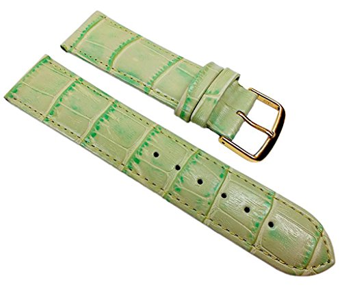 Uhrenarmband Kalbsleder Hellgrün 20348G, Stegbreite:26mm von Herzog