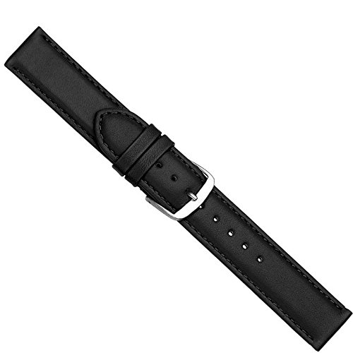 Beach Uhrenarmband Kalbsleder schwarz 20433S, Stegbreite:18mm von Herzog