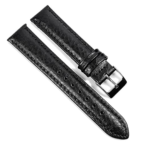 New Basic Uhrenarmband Leder schwarz 21671S, Stegbreite:16mm von Herzog