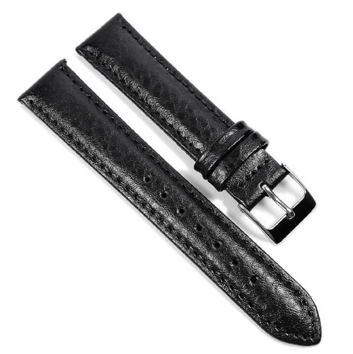 New Basic Uhrenarmband Leder schwarz 21671S, Stegbreite:18mm von Herzog