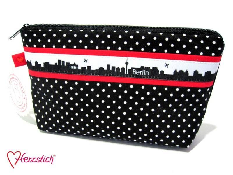 Kosmetiktäschchen "städteliebe" Berlin von Herzstich