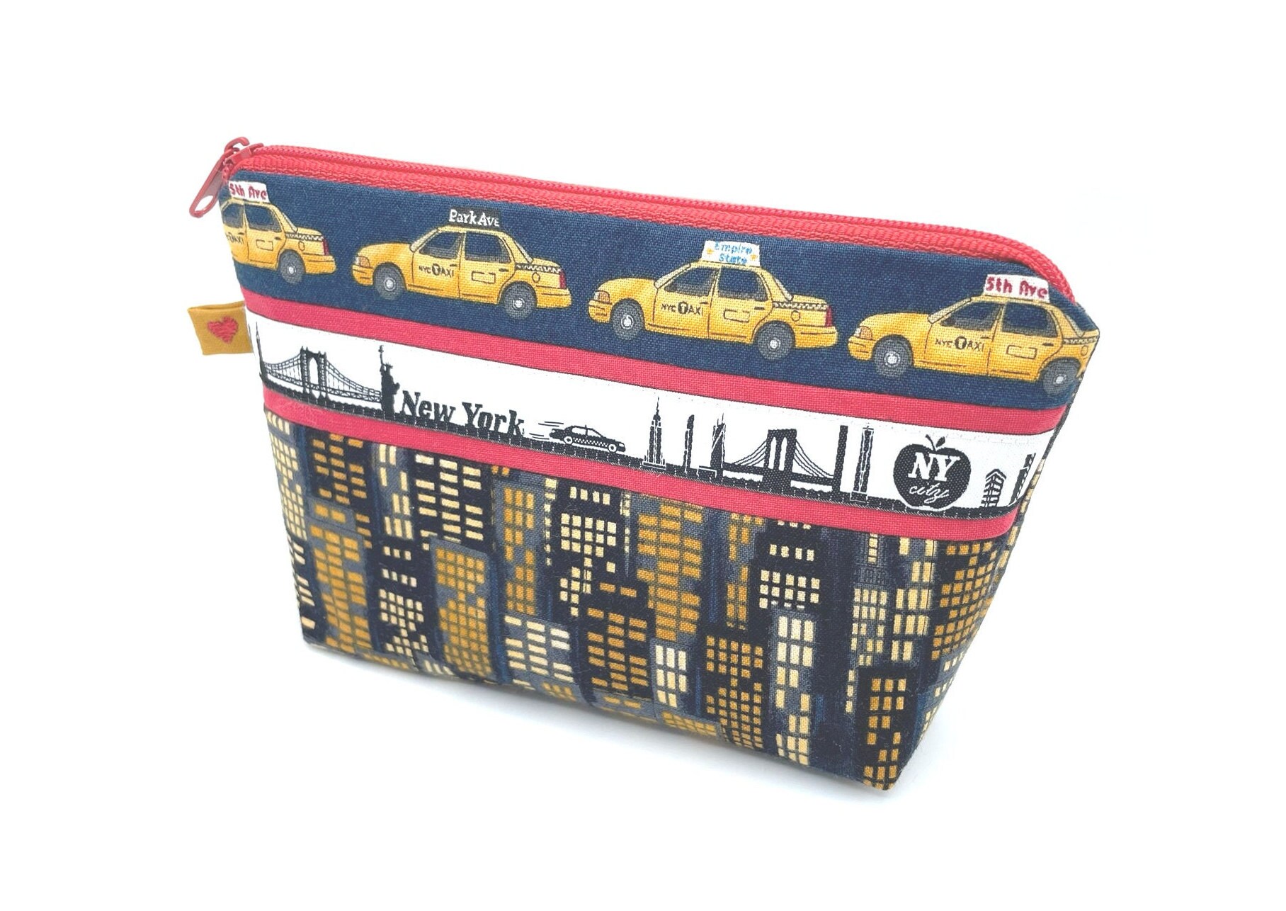 Kosmetiktäschchen "städteliebe" New York Yellow Cabs Kosmetiktäschchen "städteliebe" New York Yellow Cabs von Herzstich