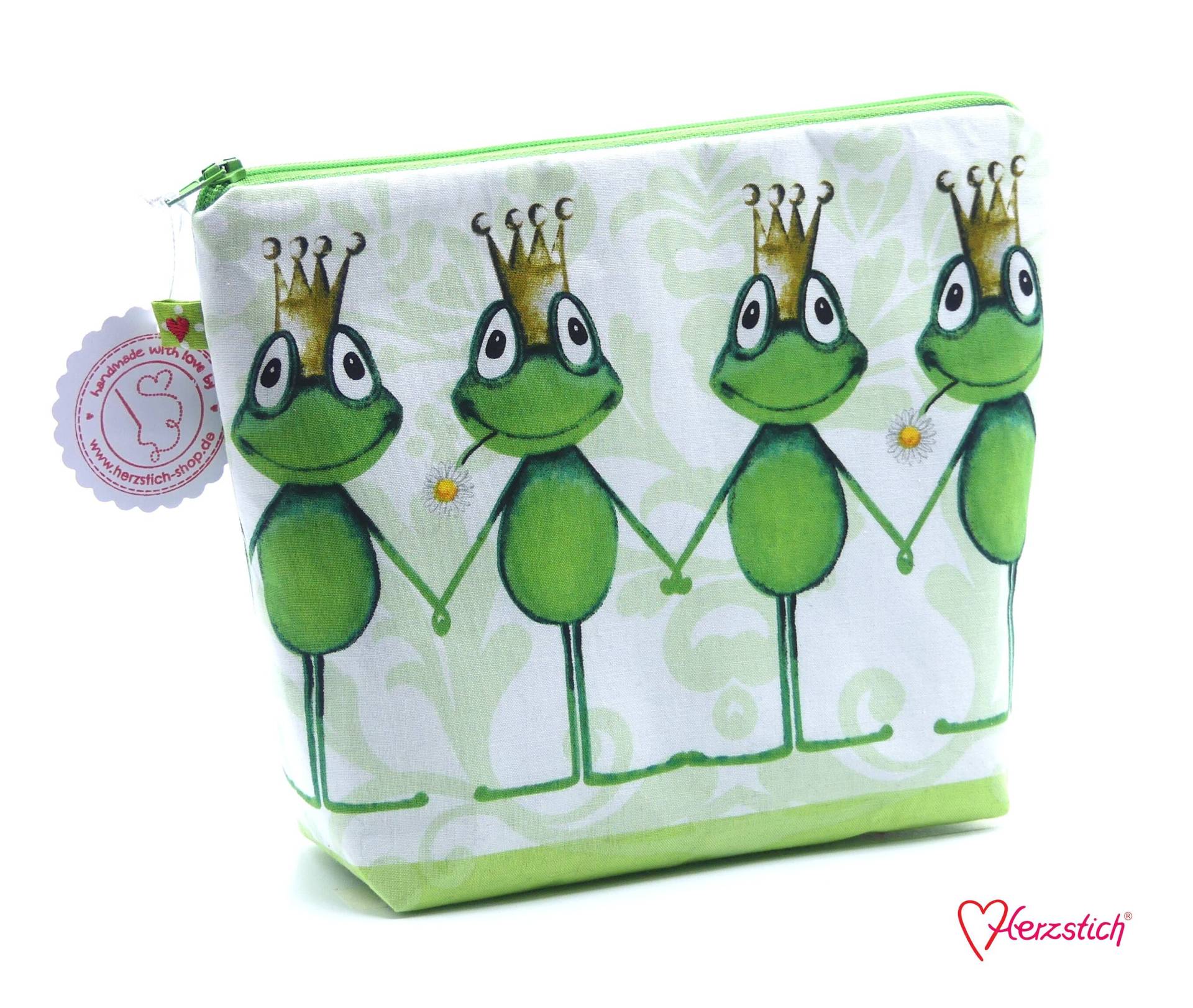 Kulturtasche "Froschkönig" Kulturtasche "Froschkönig" von Herzstich