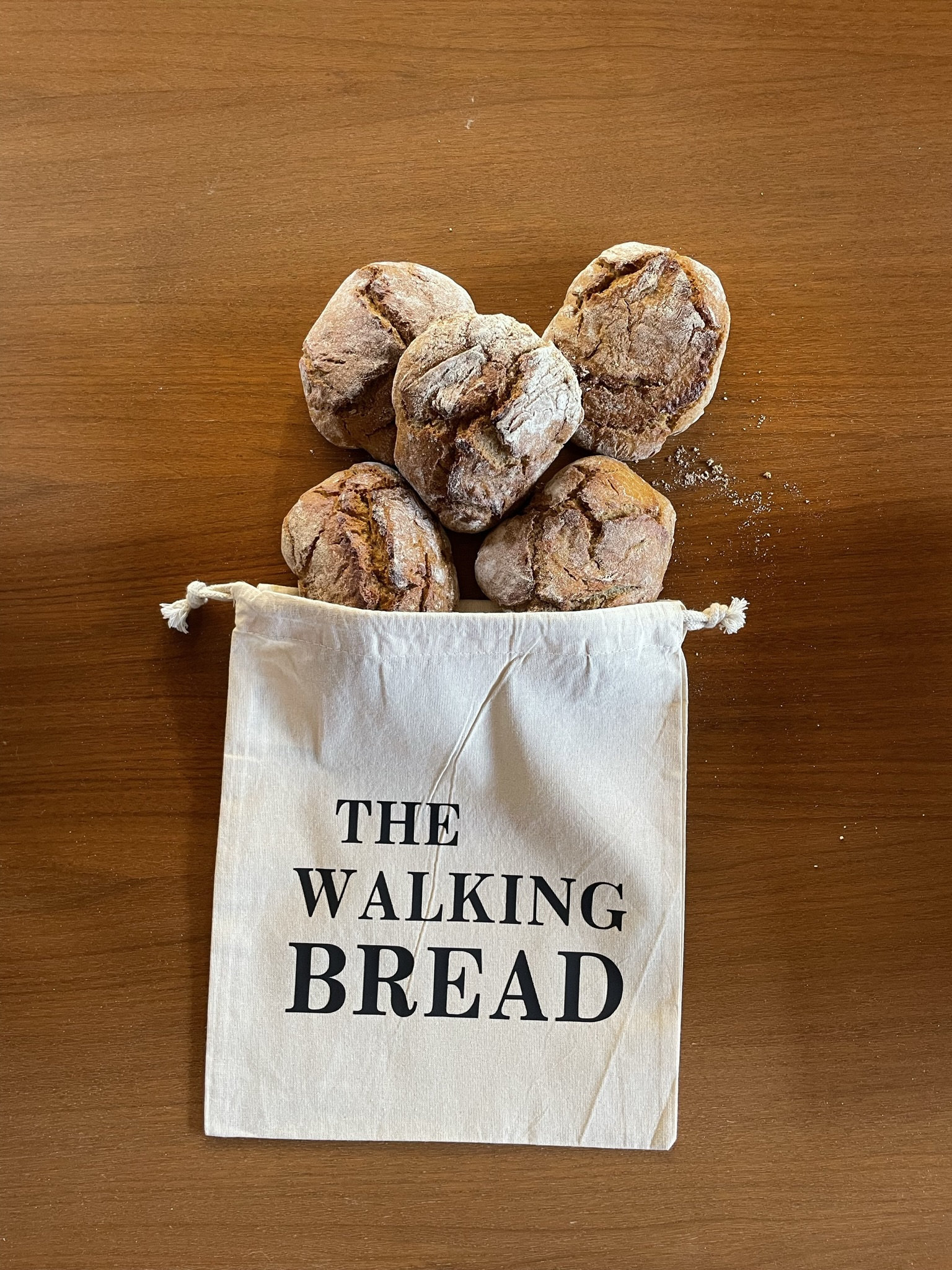 Brotbeutel/Brötchenbeutel Nachhaltig Aus Baumwollstoff The Walking Bread Brotbeutel/Brötchenbeutel Nachhaltig Aus Baumwollstoff The Walking Bread von HerzstueckevonJulia