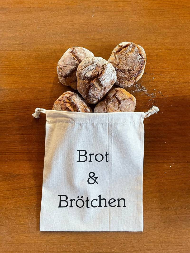 Brotbeutel/Brötchenbeutel Nachhaltig Aus Baumwollstoff von HerzstueckevonJulia