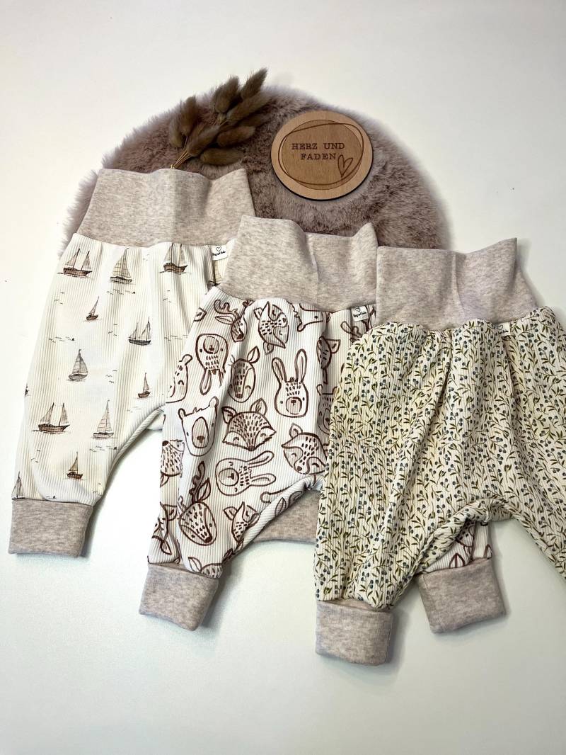 Weite Pumphose Ribjersey Babys Und Kinder von HerzundFadenhandmade
