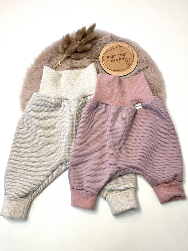 Weite Pumphose Waffeljersey Babys Und Kinder von HerzundFadenhandmade