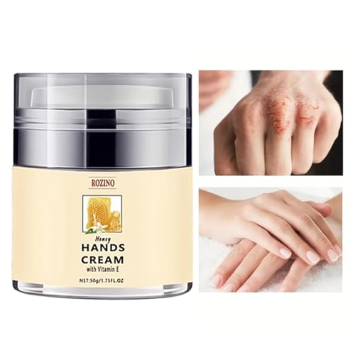 Handrisscreme,50 g feuchtigkeitsspendende Hand-Trockencreme | Hautpflegeprodukt mit Vitamin E für fettige Haut, Mischhaut, trockene Haut und empfindliche Haut Heshi von Heshi