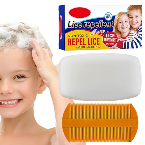 Läusehaarprodukte - Läuseentferner-Shampoo-Riegel mit Pfefferminzöl | Ölkontrolle und Läuseprävention, geeignet für Frauen und Männer, Haarreinigungslösung Heshi von Heshi