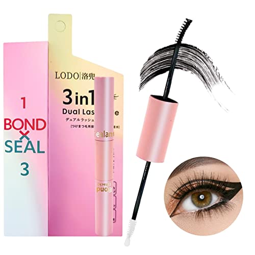 Wimpern-Cluster-Kleber | Lash Seal Bond Kleber - Langlebiger einzelner Wimpern-Mascara-Kleber, doppelseitiger Wimpernkleber-Mascara-Cluster-Wimpern für Frauen und Mädchen Heshi von Heshi