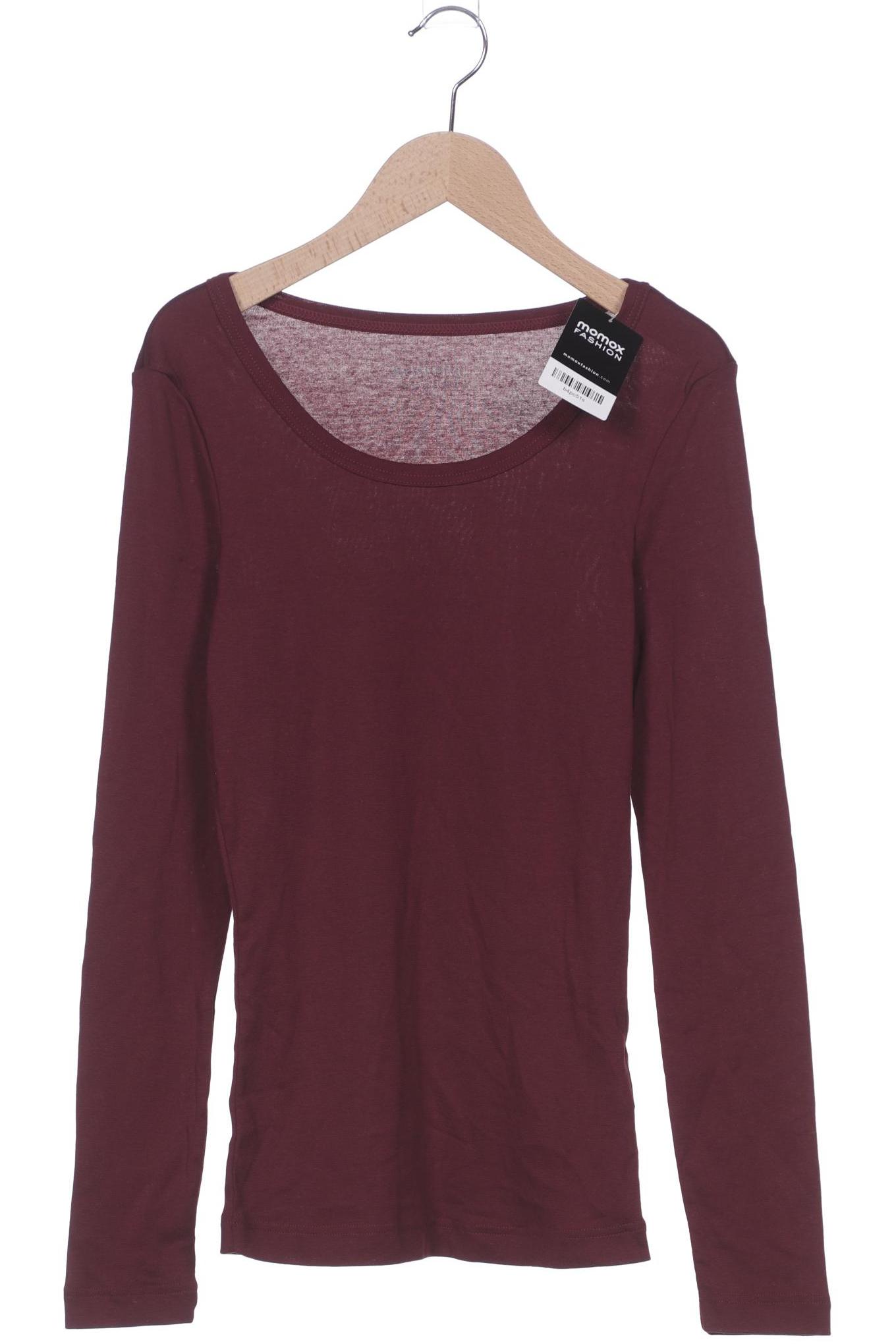 hessnatur Damen Langarmshirt, bordeaux von hessnatur