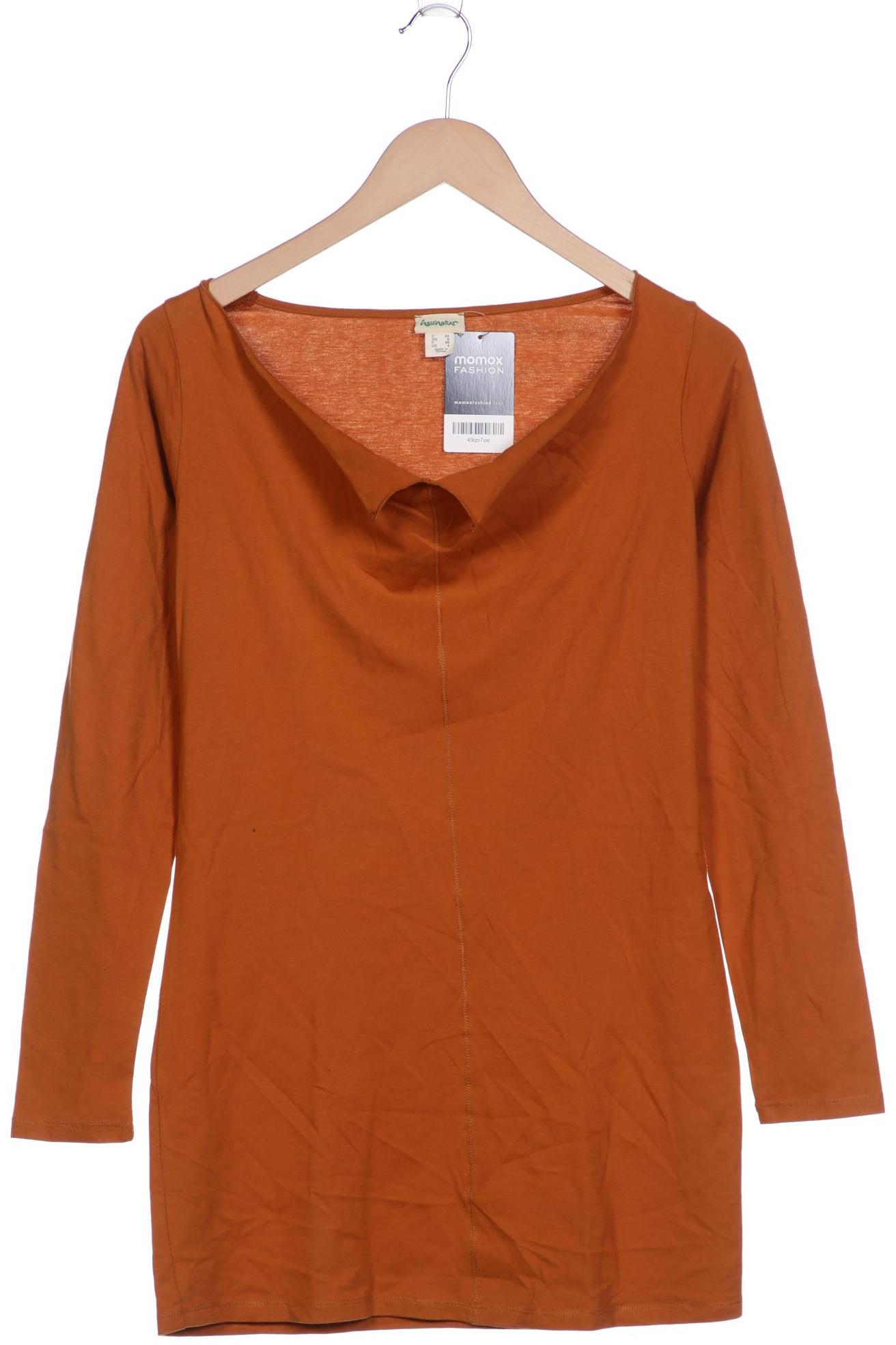 hessnatur Damen Langarmshirt, braun von hessnatur