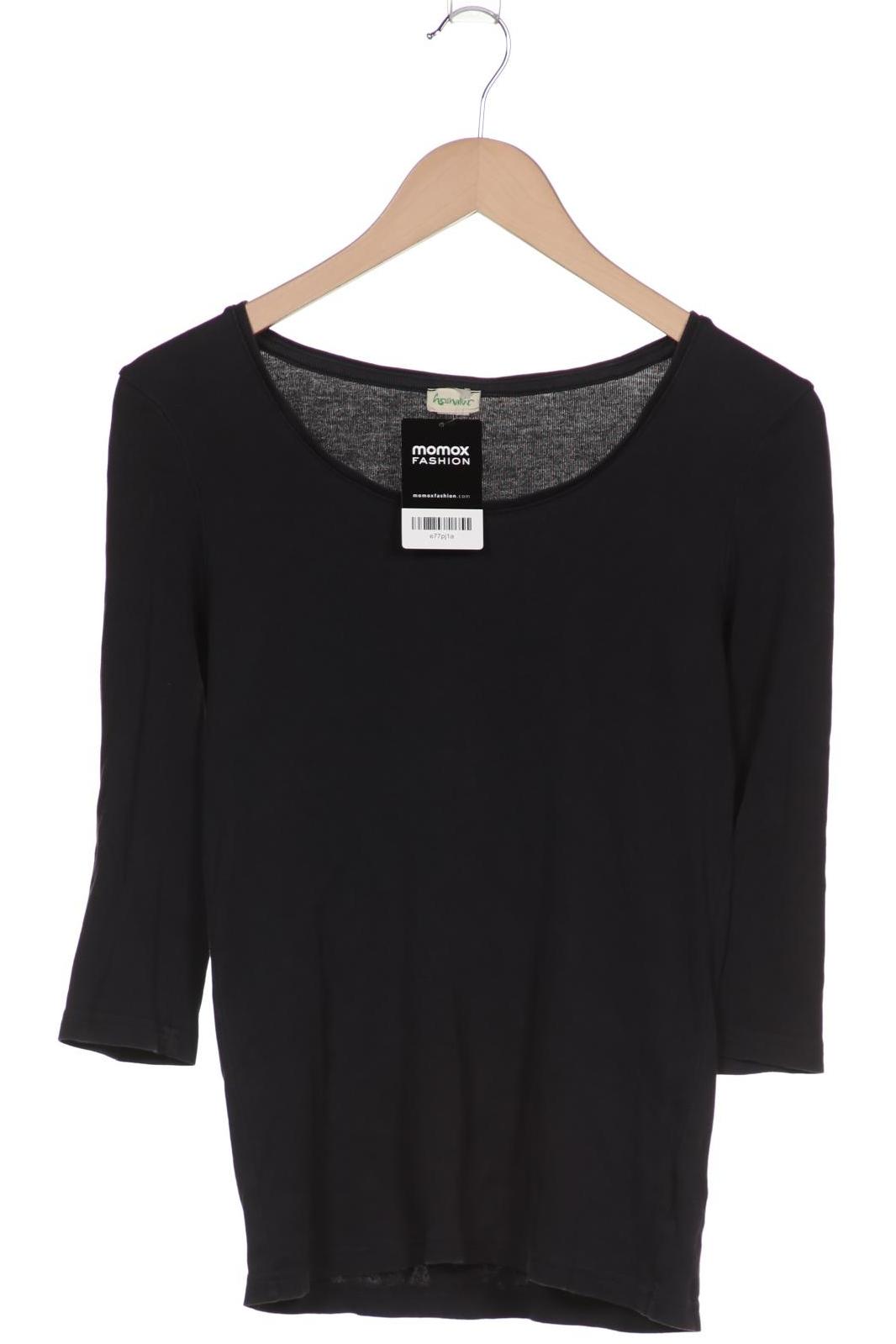 hessnatur Damen Langarmshirt, schwarz von hessnatur