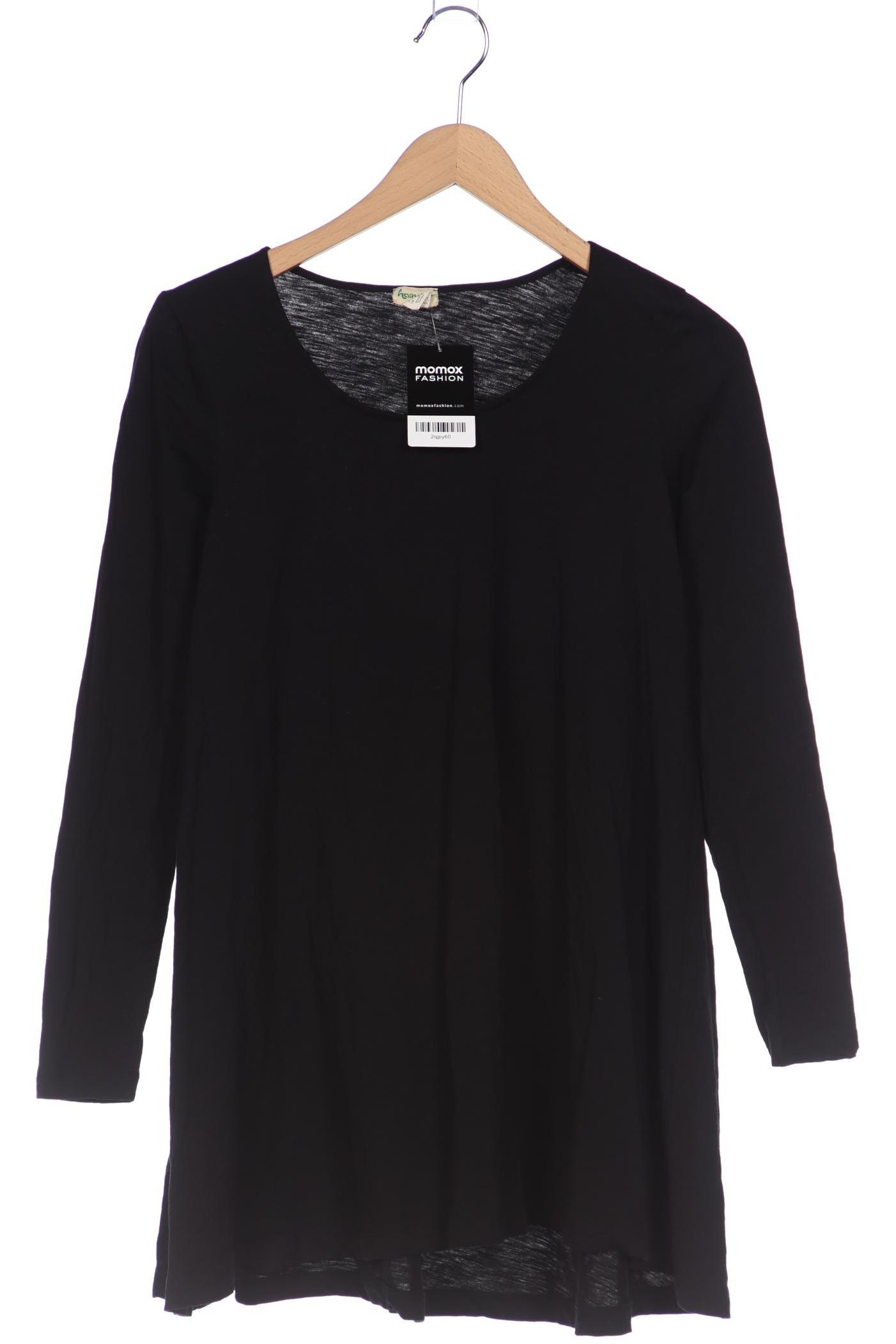 hessnatur Damen Langarmshirt, schwarz von hessnatur