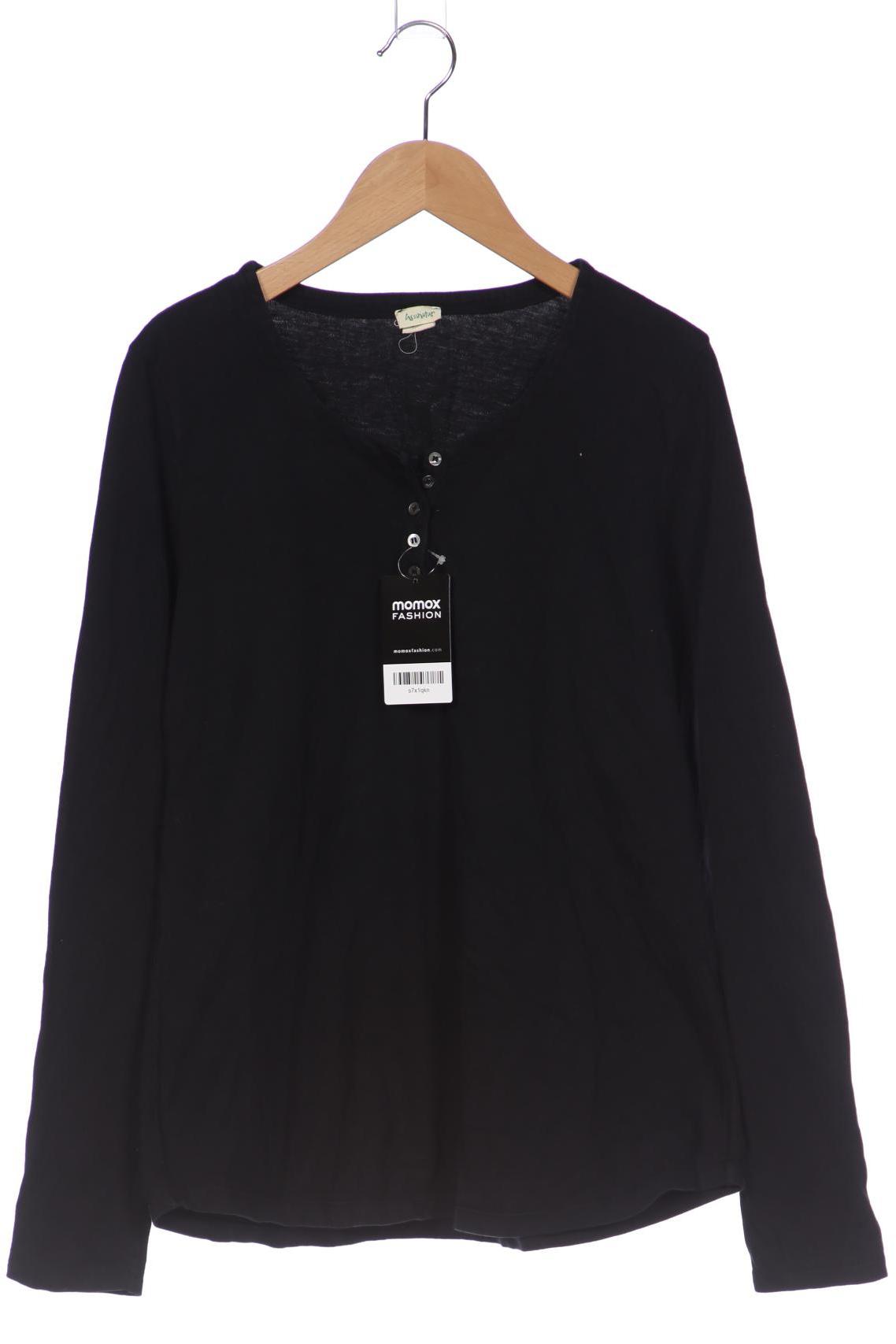 hessnatur Damen Langarmshirt, schwarz von hessnatur