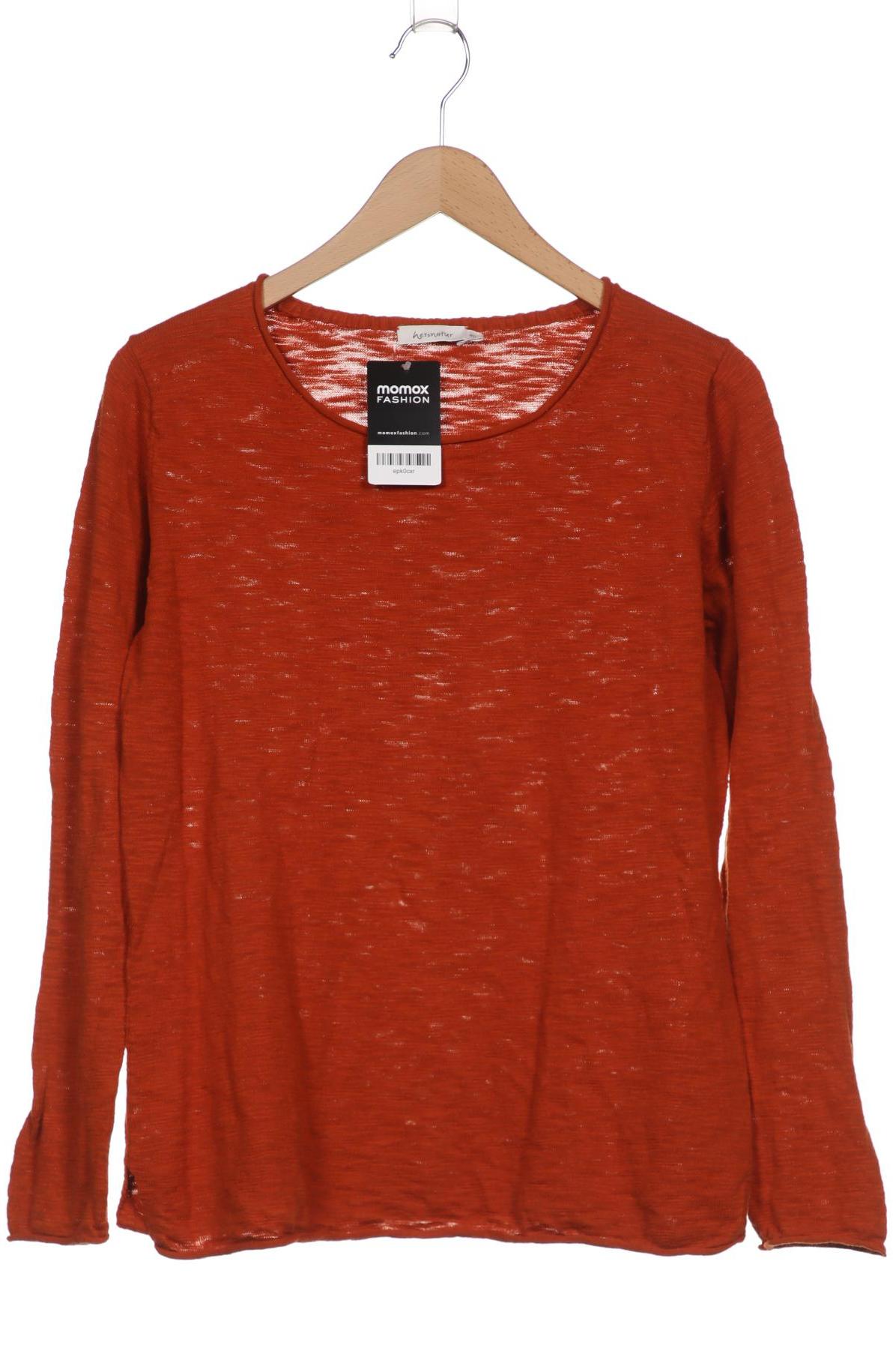 hessnatur Damen Pullover, orange von hessnatur