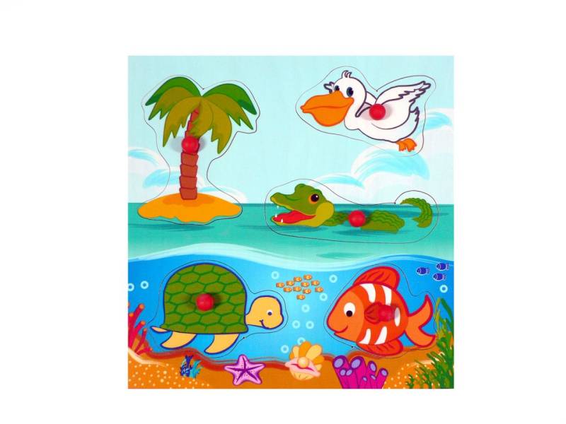 Hess Griffpuzzle Meerestiere, 5 Teile von Hess