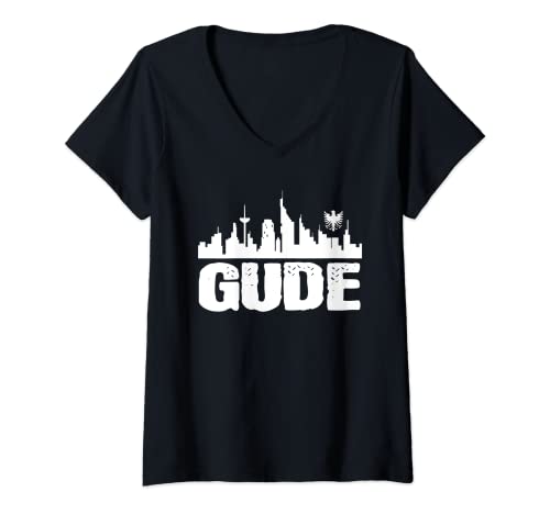 Damen Gude Hessische Sprüche Wörter Frankfurt Hessentag T-Shirt mit V-Ausschnitt Damen Gude Hessische Sprüche Wörter Frankfurt Hessentag T-Shirt mit V-Ausschnitt von Hessen Dialekt