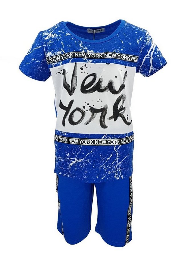 Hessis 2-in-1-Shorts Cooles 2tlg. Jungen Sport- & Freizeitset, Shirt + Hose js138 (T-Shirt + Shorts) von Hessis