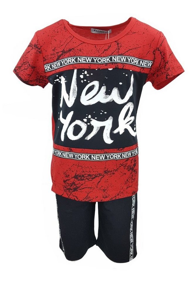 Hessis 2-in-1-Shorts Cooles 2tlg. Jungen Sport- & Freizeitset, Shirt + Hose js138 (T-Shirt + Shorts) von Hessis