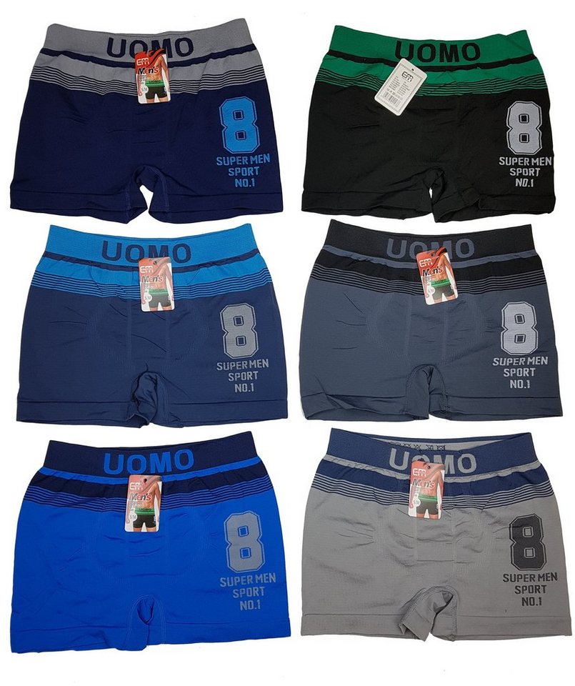 Hessis Boxershorts aus Baumwolle im 6er Pack mit Mehreren Farben, Unterhose, Boxer JB4147 (Packung, 6er Pack) von Hessis