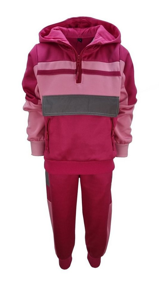 Hessis Freizeitanzug Gefütterter Jungen/Mädchen Trainingsanzug Jogginganzug JF513 (Set, Loopback Pullover mit Jogginghose), mit Kapuze, für Kinder, für Jugendliche von Hessis