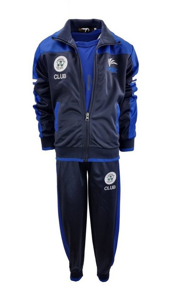 Hessis Jogginganzug Jogginganzug Freizeitanzug für Jungen/Mädchen 3 Teilig jf70 (Set, mit Jacke, mit T-shirt, mit Jogginghose) von Hessis