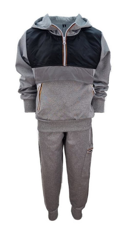 Hessis Jogginganzug Jungen Trainingsanzug Freizeitanzug mit sportlichem Design JF75 (Set, Pullover mit Reißverschluss und Jogginghose) von Hessis