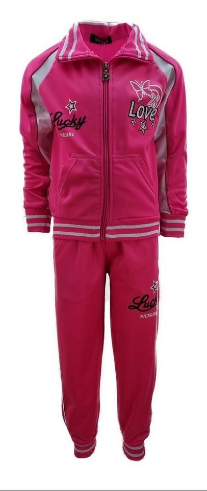 Hessis Jogginganzug Süßer Mädchen Trainingsanzug, MF30 (Set, Jacke mit Jogginghose), bestehend aus Jacke und Jogginghose von Hessis