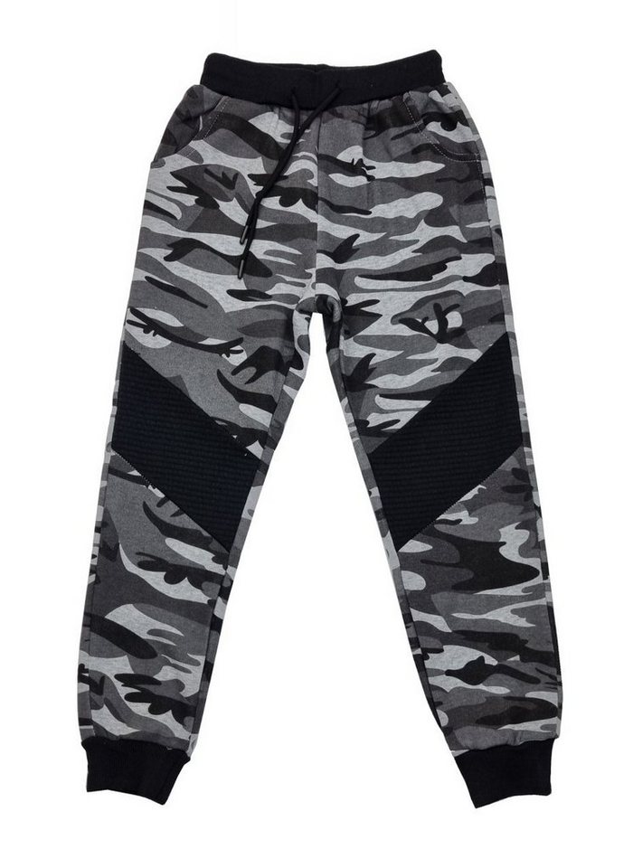 Hessis Jogginghose Gefütterte Freizeithose mit Camouflage Muster J396 von Hessis