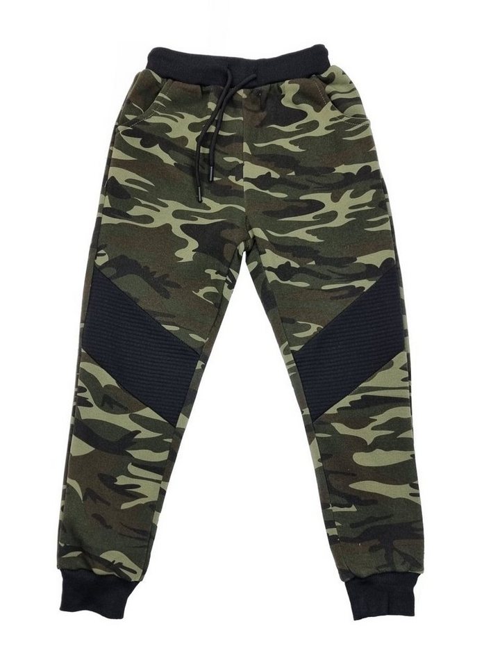 Hessis Jogginghose Gefütterte Freizeithose mit Camouflage Muster J396 von Hessis