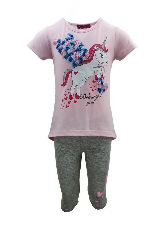 Hessis Top & Leggings Mädchen Sport- & Freizeitset, MS74 (Shirt + Leggings) von Hessis