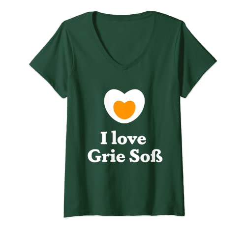 Damen Frankfurt Hessisch | Grüne Soße für FFM und Hessen Geschenk T-Shirt mit V-Ausschnitt Damen Frankfurt Hessisch | Grüne Soße für FFM und Hessen Geschenk T-Shirt mit V-Ausschnitt von Hessisch für Anfänger