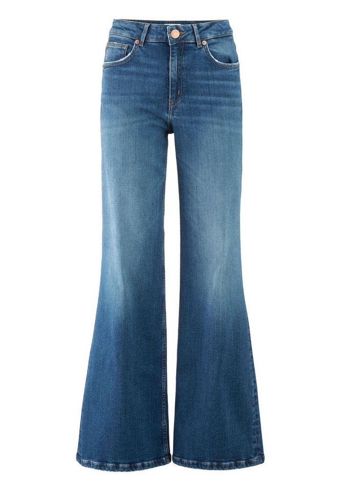 Hessnatur 5-Pocket-Jeans ALVA High Rise Wide Leg aus Bio-Denim (1-tlg) von Hessnatur