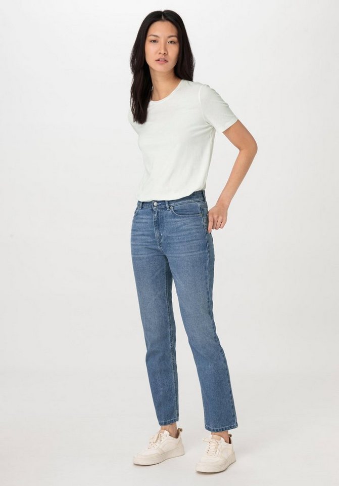 Hessnatur 5-Pocket-Jeans BEA High Rise Straight Cropped aus Bio-Denim (1-tlg) von Hessnatur