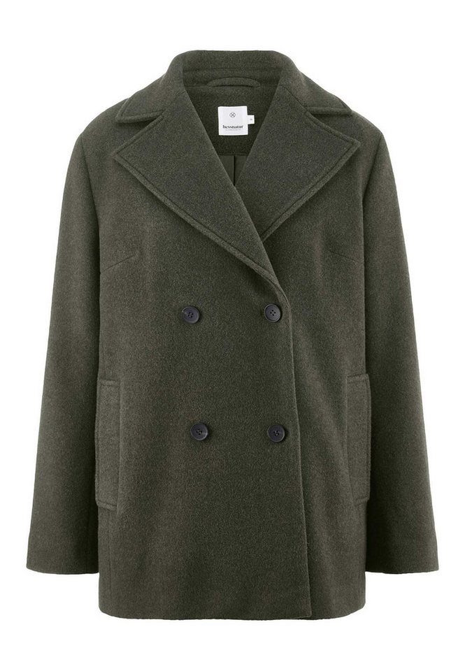 Hessnatur Outdoorjacke Caban Relaxed aus reiner Schurwolle (1-St) von Hessnatur