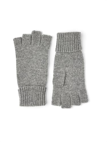 HESTRA Unisex Basic Wool Half Finger Handschuhe Grau 8 von Hestra