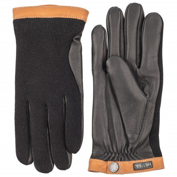 Hestra - Deerskin Wool Tricot - Handschuhe Gr 11 grau/schwarz von Hestra