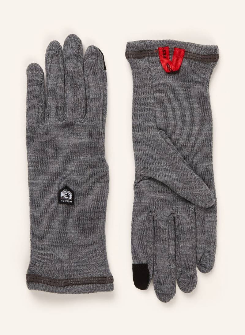 Hestra Handschuhe Gravita Aus Merinowolle grau von Hestra
