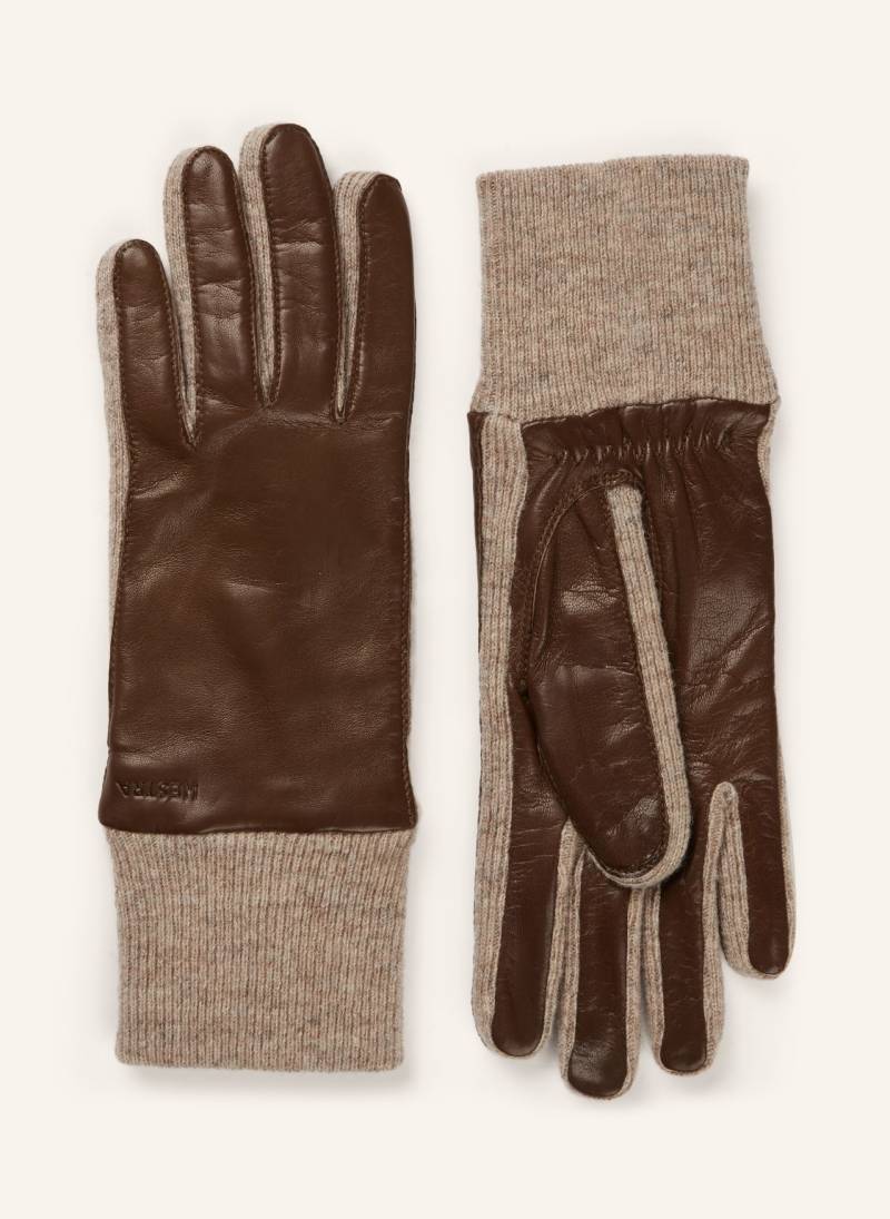 Hestra Handschuhe Jeanne braun von Hestra