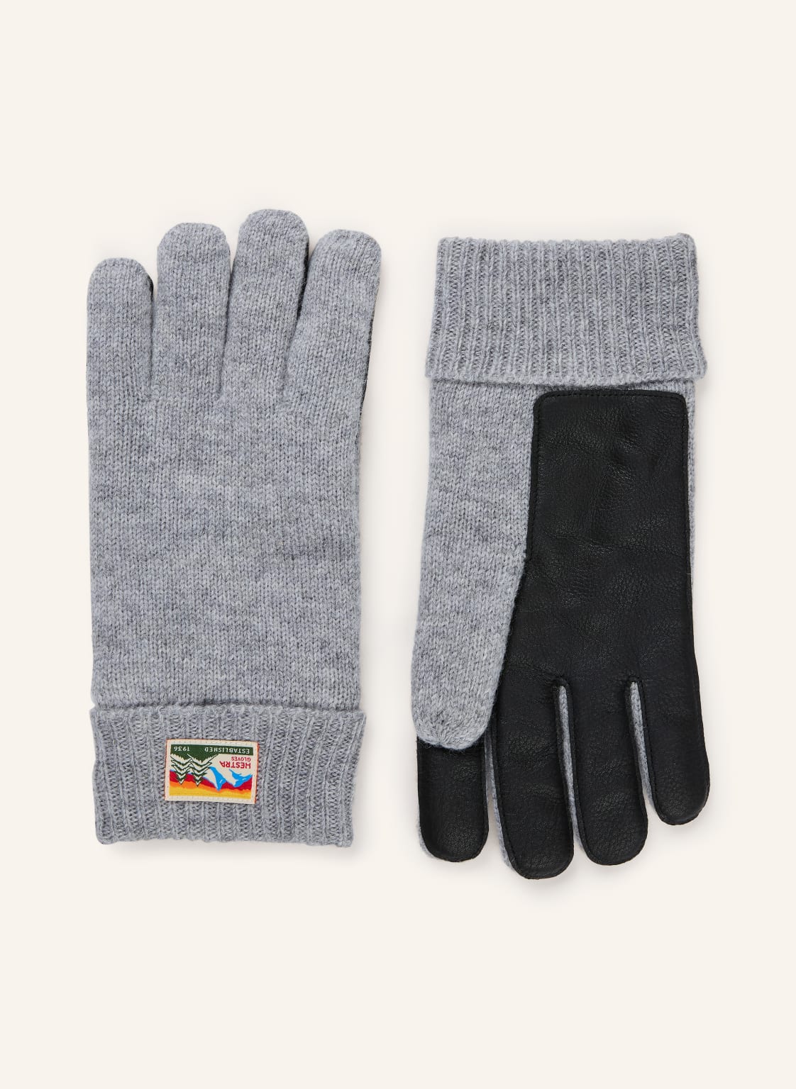 Hestra Handschuhe Raggwool Deer Im Materialmix grau von Hestra