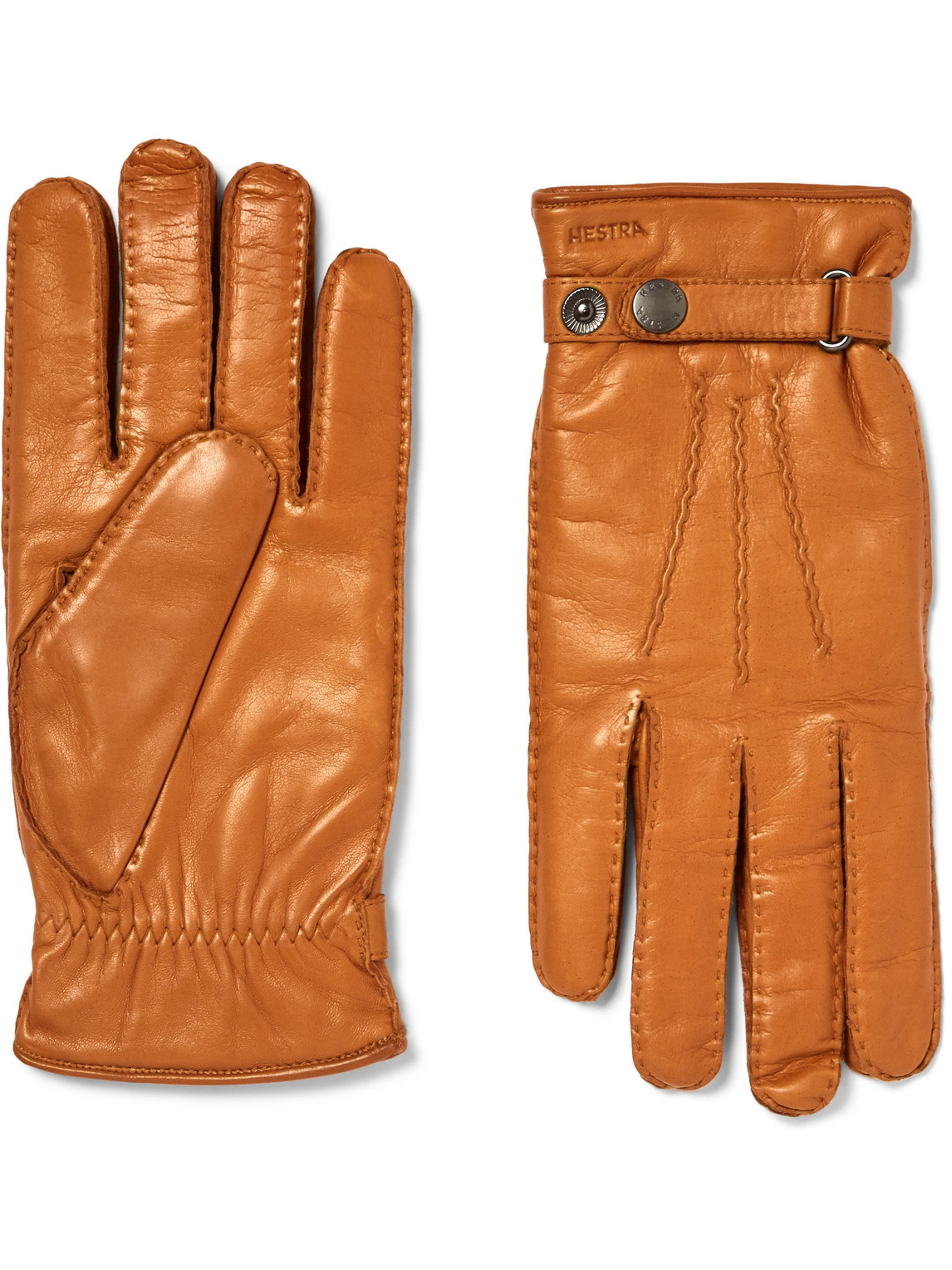 Hestra - Jake Wool-Lined Leather Gloves - Men - Brown - 10 von Hestra