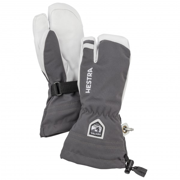 Hestra - Kid's Army Leather Heli Ski 3 Finger - Handschuhe Gr 4 grau Hestra - Kid's Army Leather Heli Ski 3 Finger - Handschuhe Gr 4 grau von Hestra