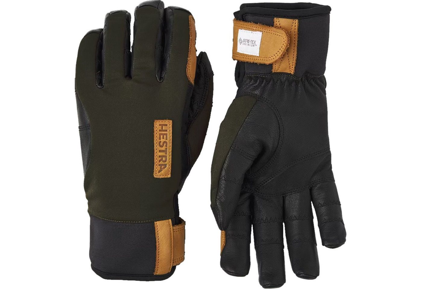 Hestra Lederhandschuhe HESTRA Ergo Grip Active Wool Terry - leicht gefütterte Outdoor Echtled von Hestra