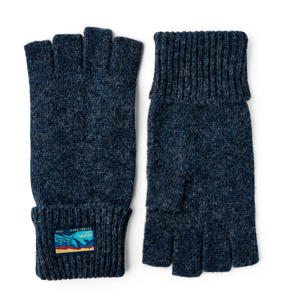 Hestra - Raggwool Half Finger - Handschuhe Gr 8 blau von Hestra